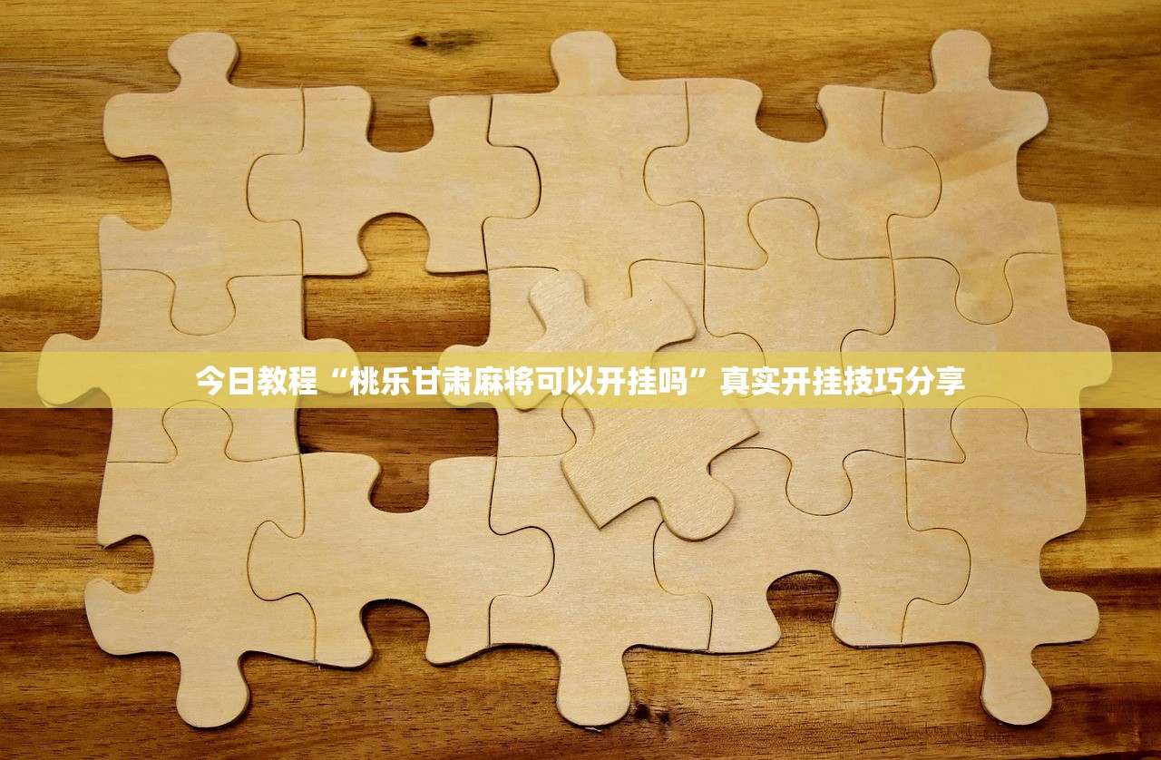 今日教程“桃乐甘肃麻将可以开挂吗”真实开挂技巧分享