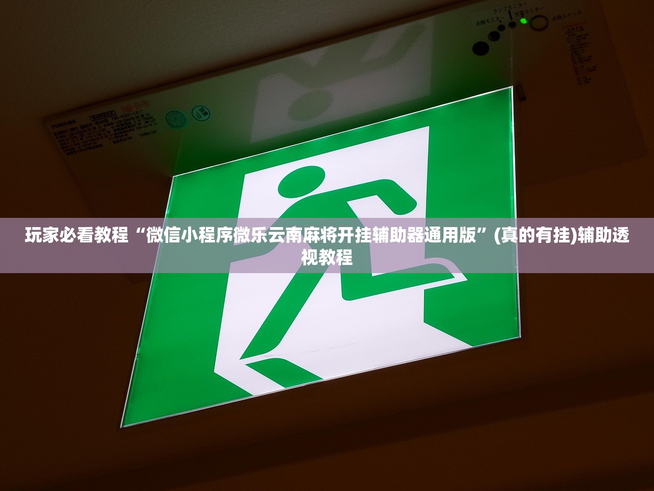 玩家必看教程“微信小程序微乐云南麻将开挂辅助器通用版”(真的有挂)辅助透视教程