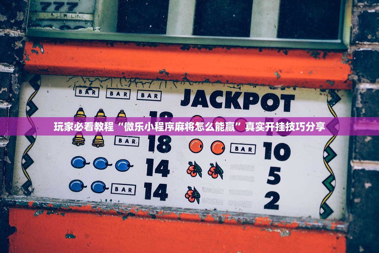 玩家必看教程“微乐小程序麻将怎么能赢”真实开挂技巧分享