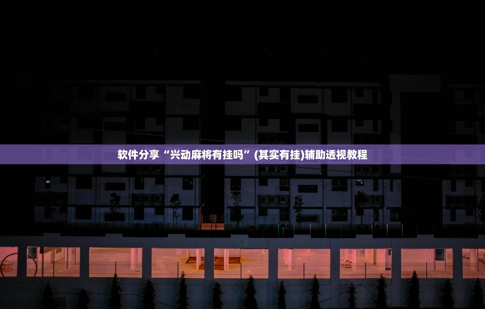 软件分享“兴动麻将有挂吗”(其实有挂)辅助透视教程