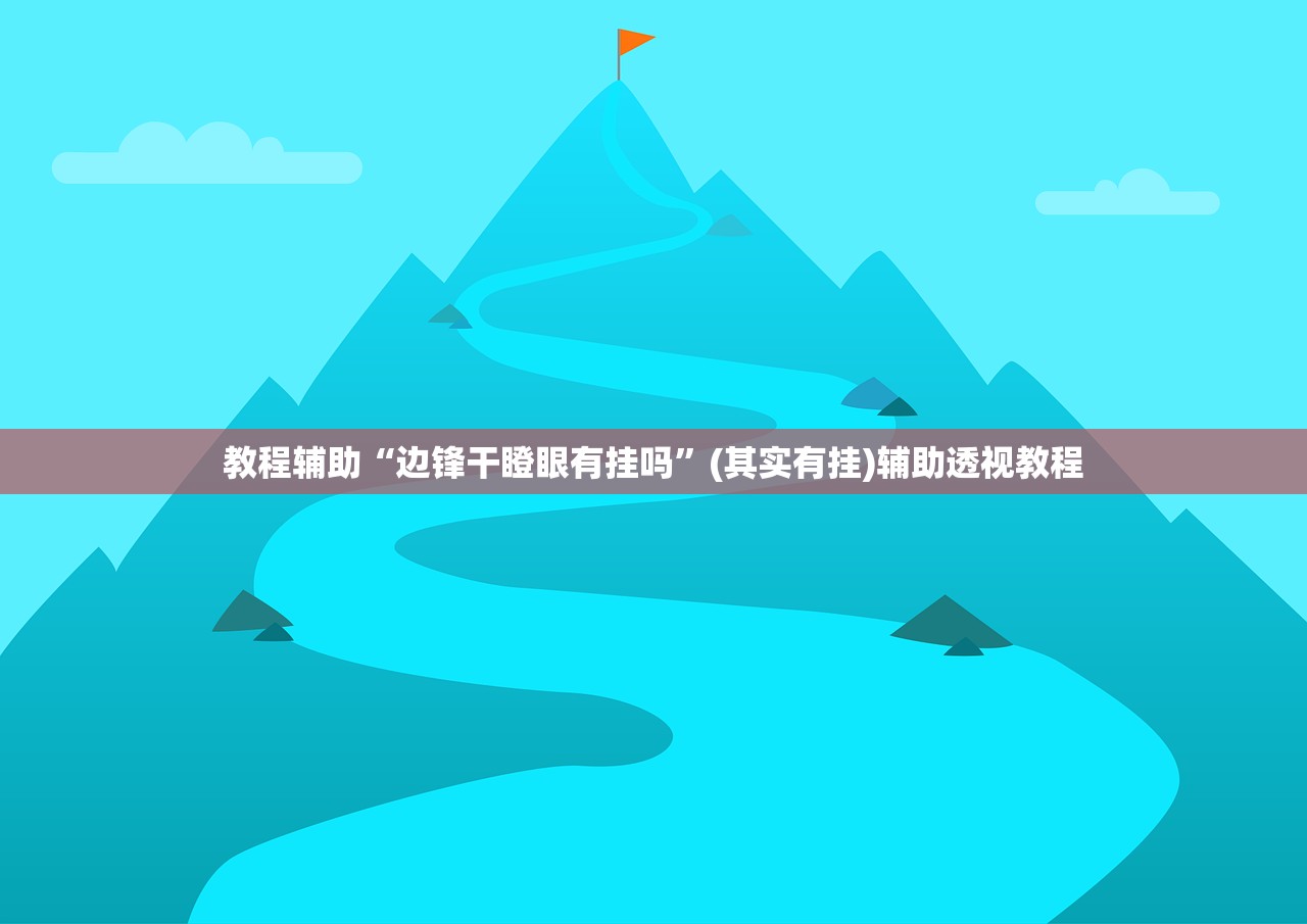 教程辅助“边锋干瞪眼有挂吗”(其实有挂)辅助透视教程