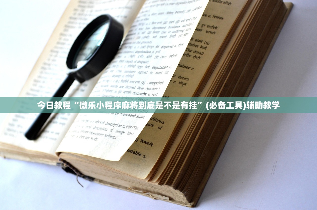 今日教程“微乐小程序麻将到底是不是有挂”(必备工具)辅助教学